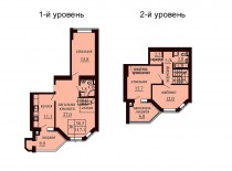 Двухуровневая квартира 117.1 м/кв - ЖК София