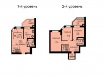 Двухуровневая квартира 103.3 м/кв - ЖК София