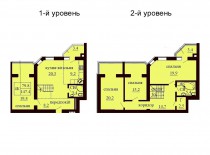 Двухуровневая квартира 147.4 м/кв - ЖК София