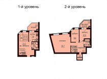 Двухуровневая квартира 116.1 м/кв - ЖК София