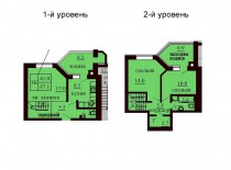 Двухуровневая квартира 87.1 м/кв - ЖК София