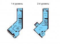 Двухуровневая квартира 151.8 м/кв - ЖК София