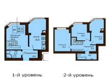 Двухуровневая квартира 96 м/кв - ЖК София