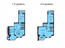 Двухуровневая квартира 145.5 м/кв - ЖК София