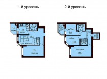 Двухуровневая квартира 116.4 м/кв - ЖК София