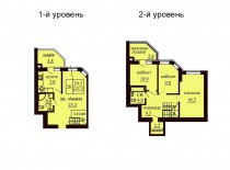 Двухуровневая квартира 103.5 м/кв - ЖК София