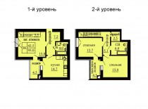 Двухуровневая квартира 95 м/кв - ЖК София