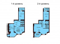 Двухуровневая квартира 145.5 м/кв - ЖК София