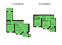 Двухуровневая квартира 171.3 м/кв - ЖК София