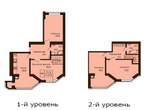 Двухуровневая квартира 115-9 м/кв - ЖК София