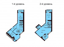 Двухуровневая квартира 151.8 м/кв - ЖК София