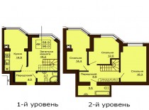 Двухуровневая квартира 96 м/кв - ЖК София